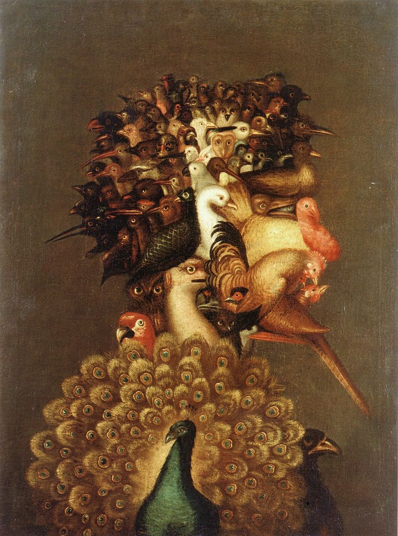 Photo:  Giuseppe Arcimboldo, Air, ca. 1566, (copy), private collection